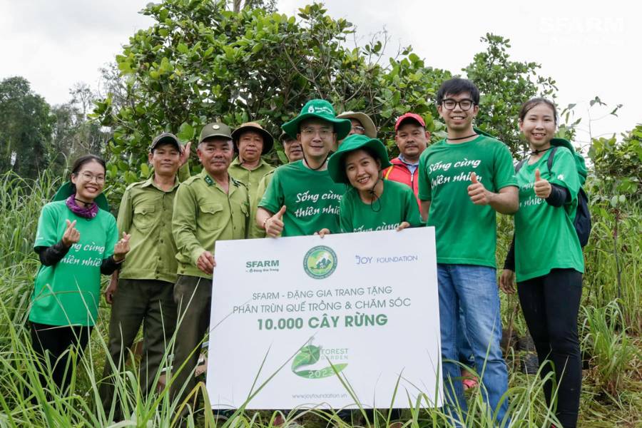 60 tấn phân trùn quế SFARM đồng hành nuôi dưỡng và chăm sóc 10.000 cây rừng tại khu bảo tồn thiên nhiên Núi Ông – Bình Thuận